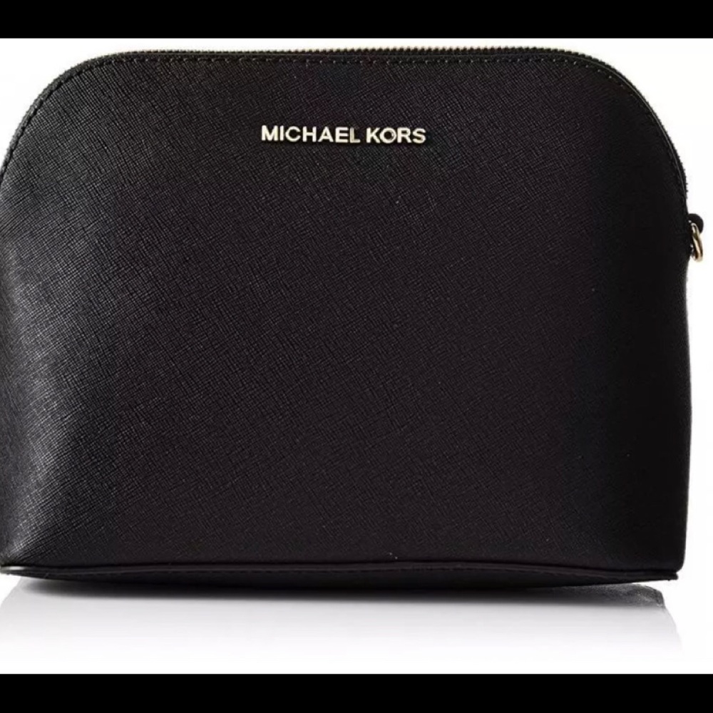 Michael Kors Black Safiano leather Cindy crossbody